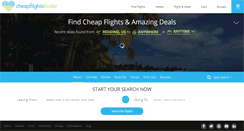 Desktop Screenshot of cheapflightsfinder.com